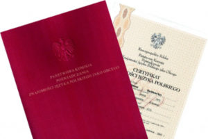 сертифікат, що підтверджує знання польської